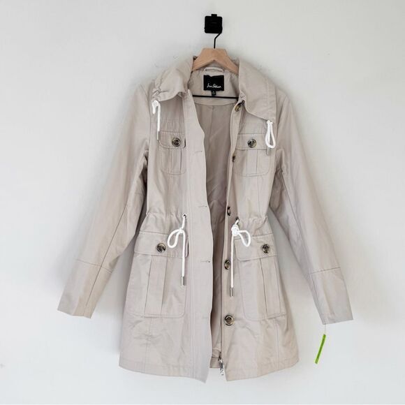 NEW Sam Edelman Water Repellent Hooded Anorak Coat Jacket Size M - Picture 3 of 10